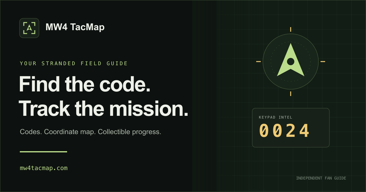 MW4 Stranded Map, Codes & Collectibles